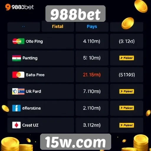 Opções de pagamento disponíveis no 988bet